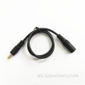 Cable de gato de alimentación del conector masculino a femenino